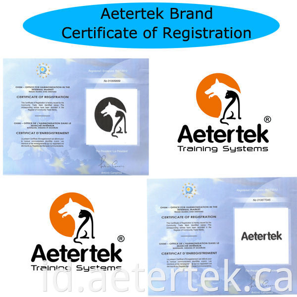 Aetertek Dog PU Collar Orange